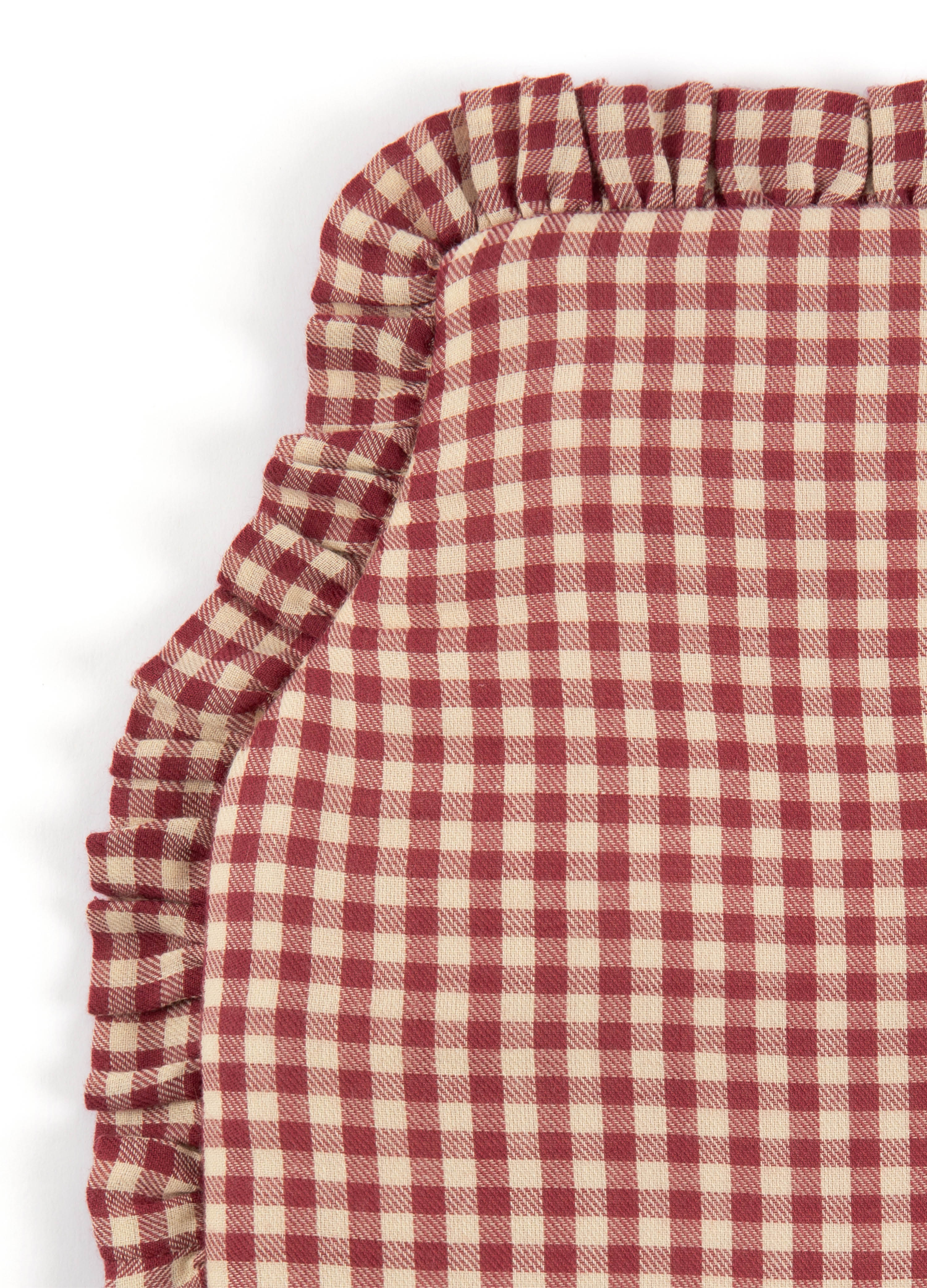 Hot Water Bottle - Rust Gingham - Image 3