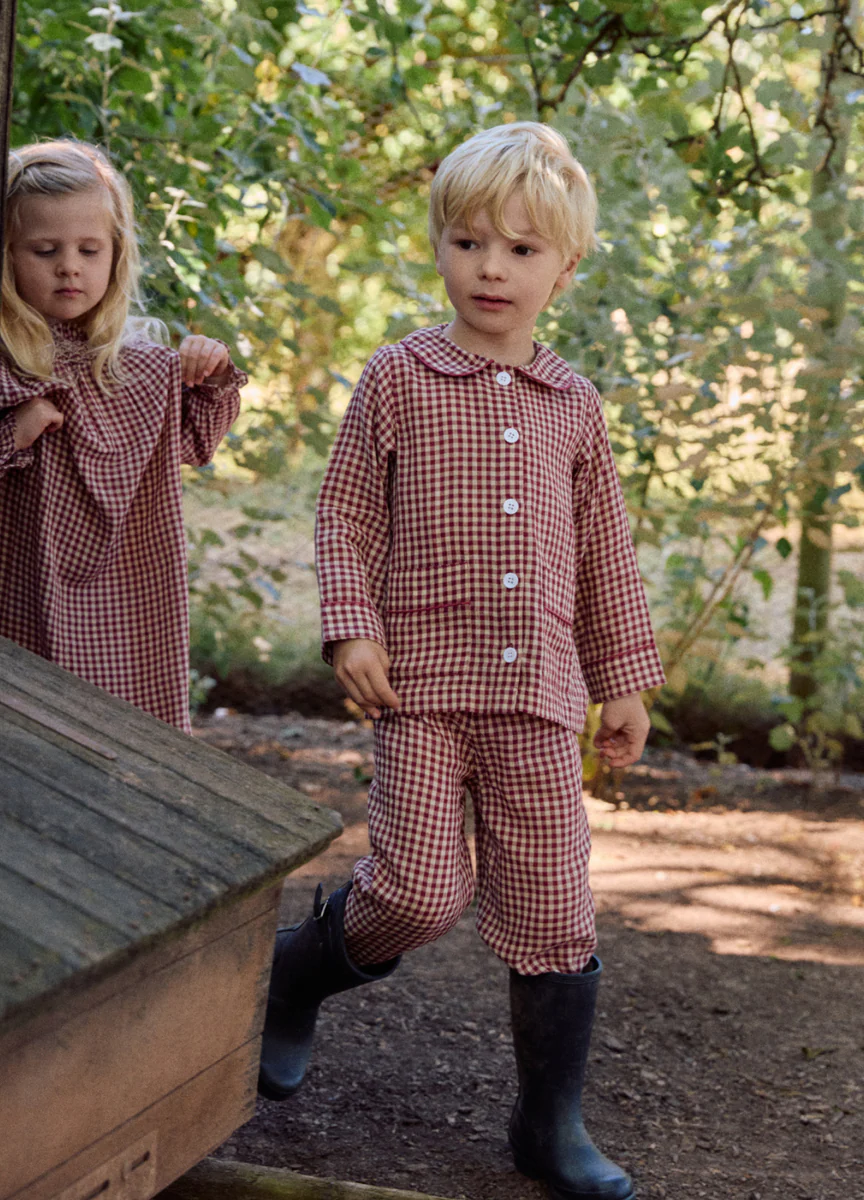 Hugo - Rust Gingham - Image 4