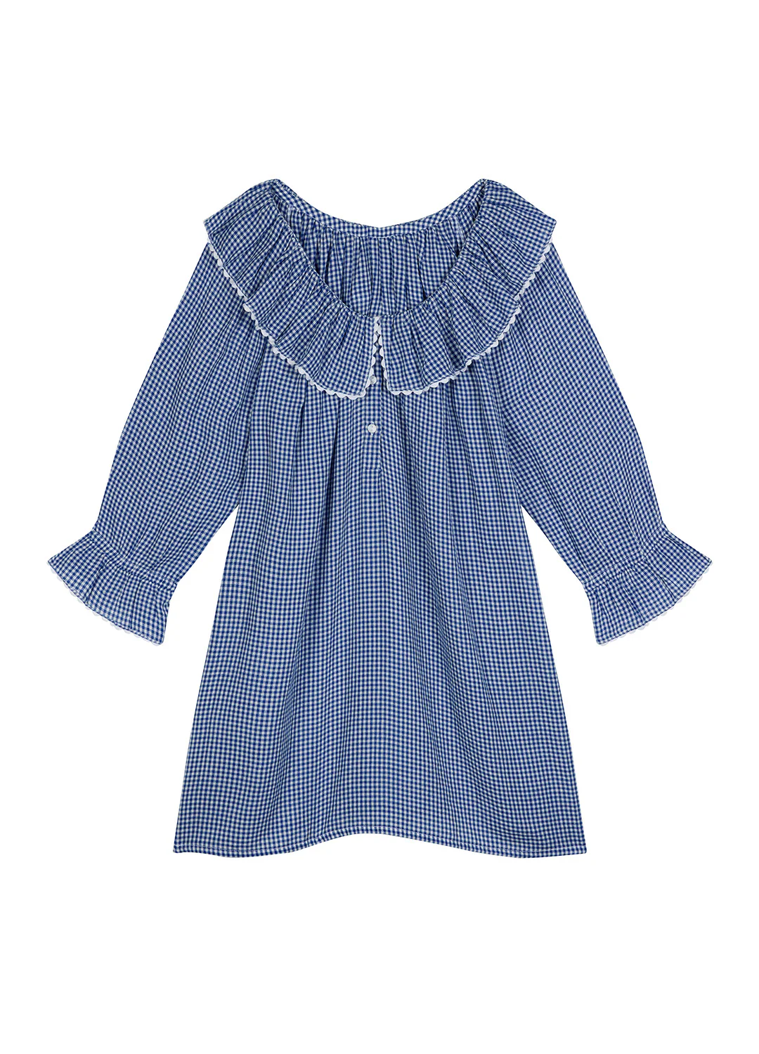 India - Navy Peony Gingham - Image 10