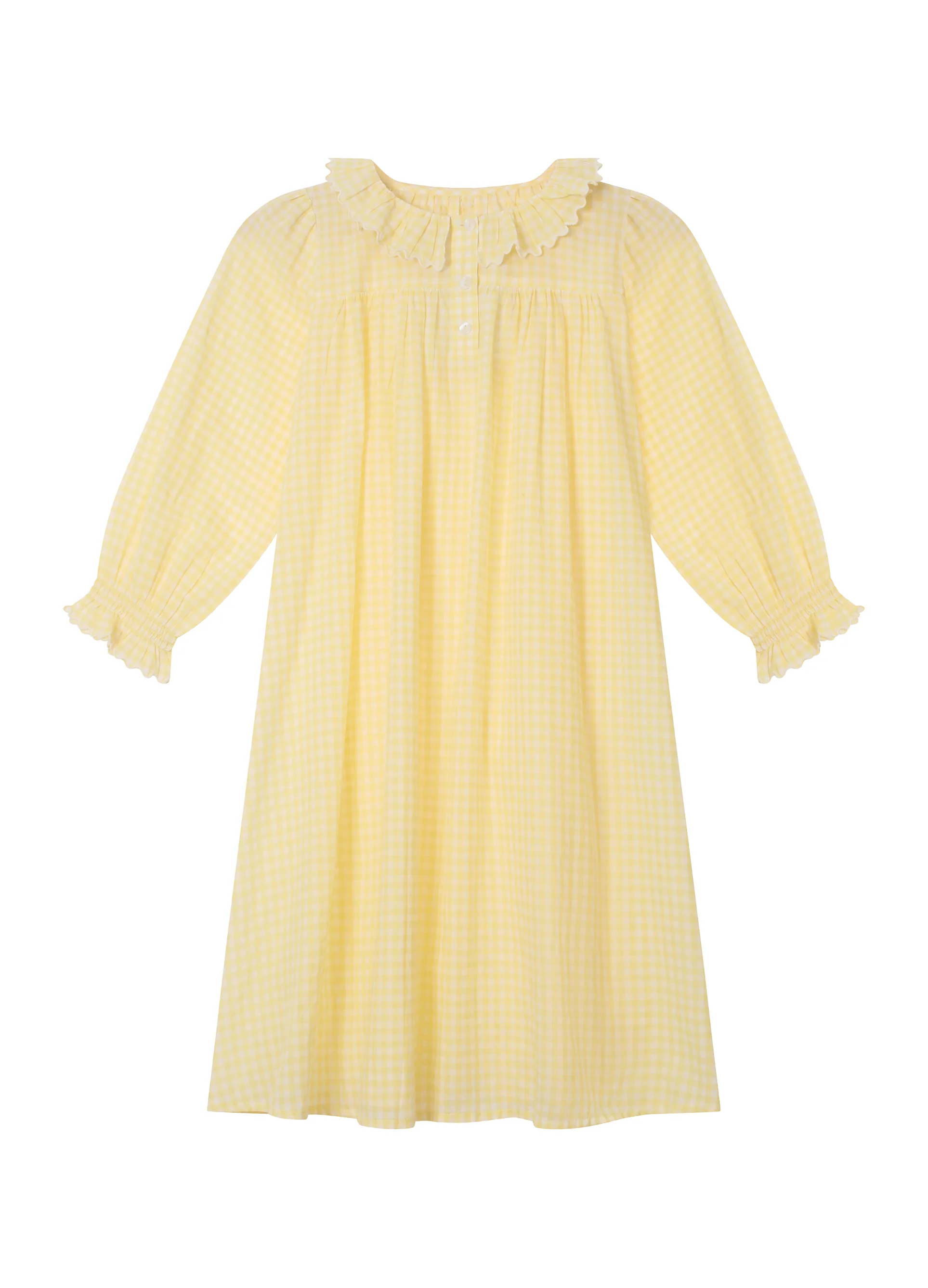 Margot - Buttercup Yellow Gingham - Image 3