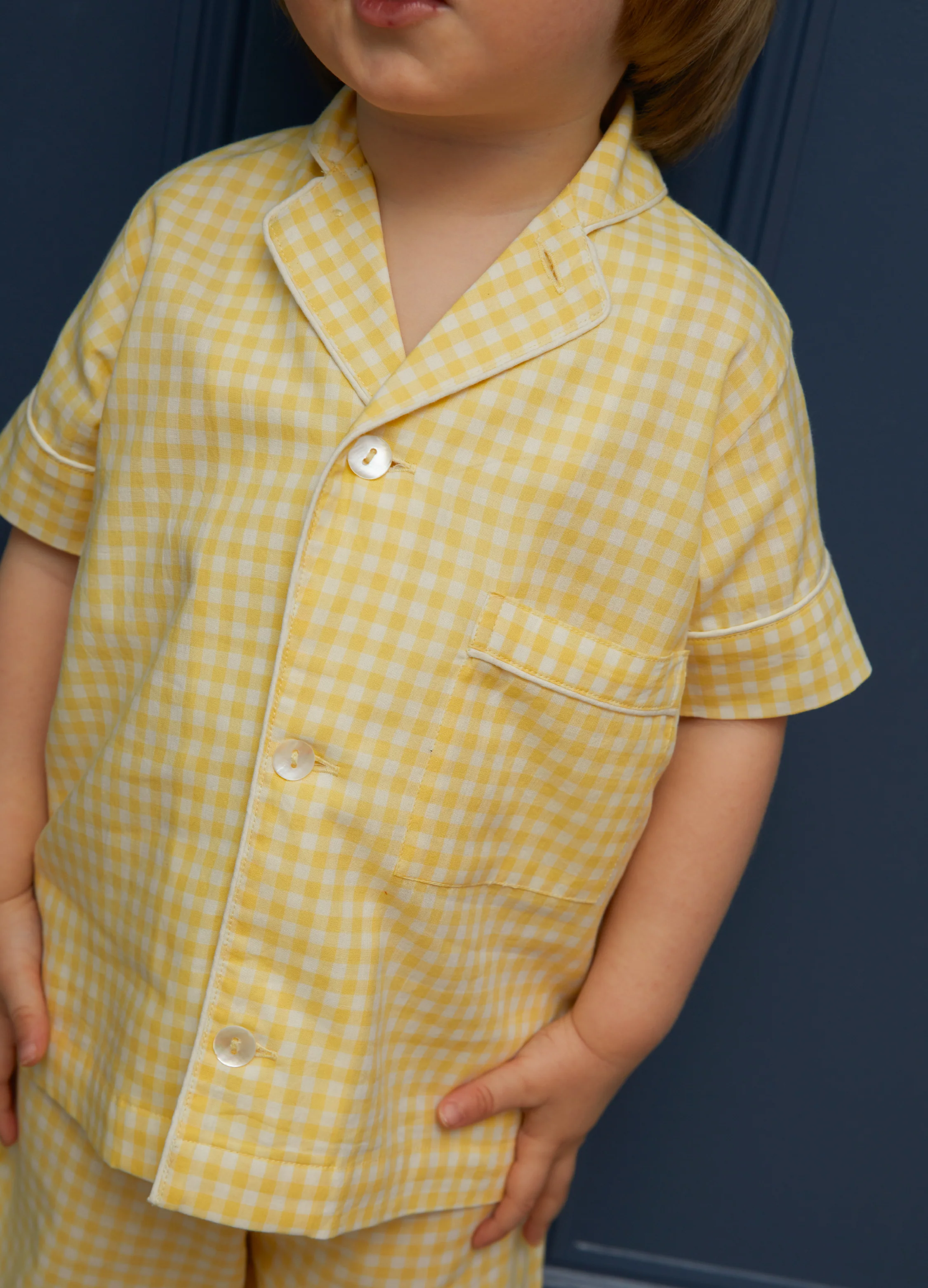 Max - Buttercup Yellow Gingham - Image 4