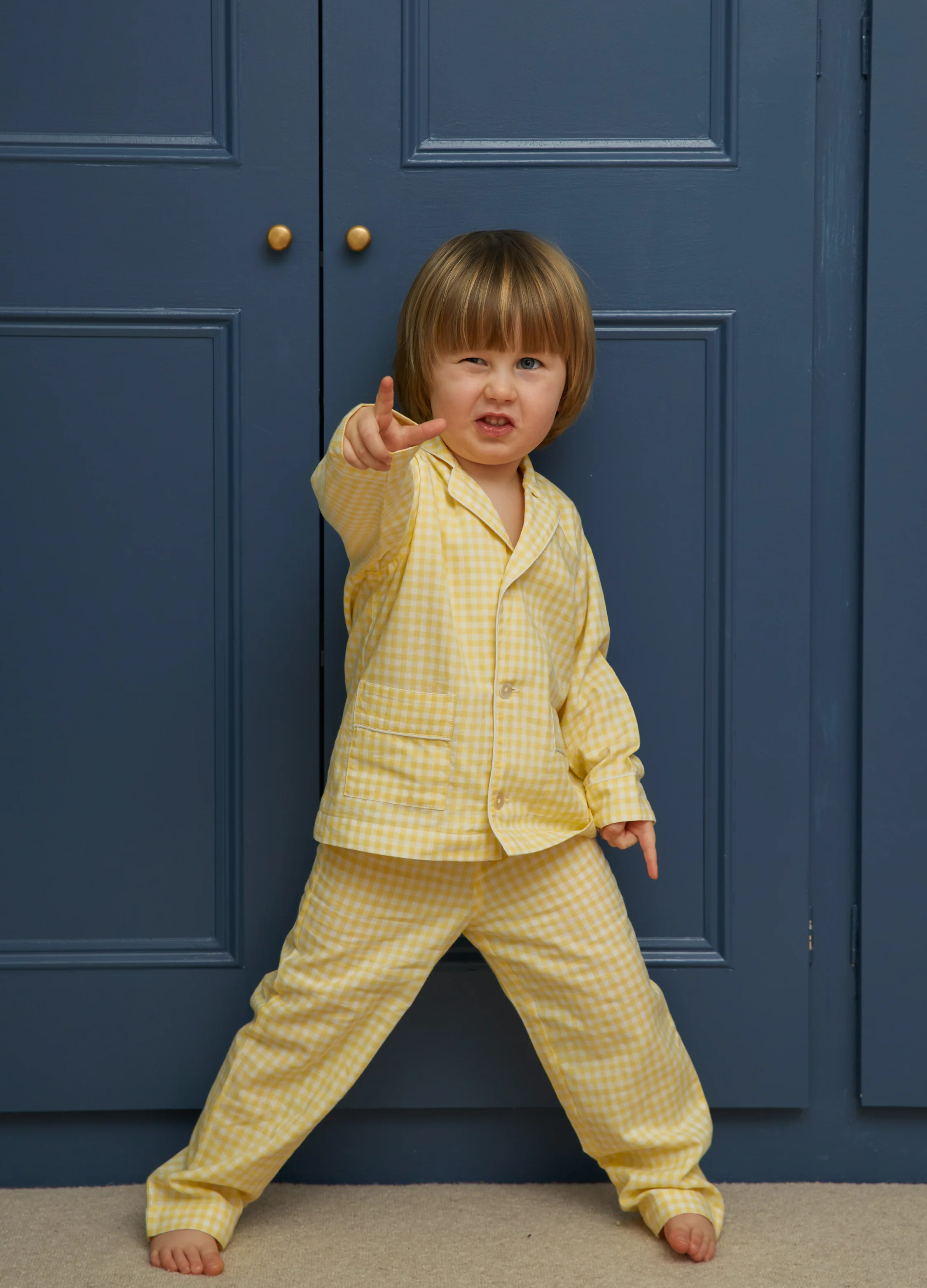 Nico - Buttercup Yellow Gingham - Image 3