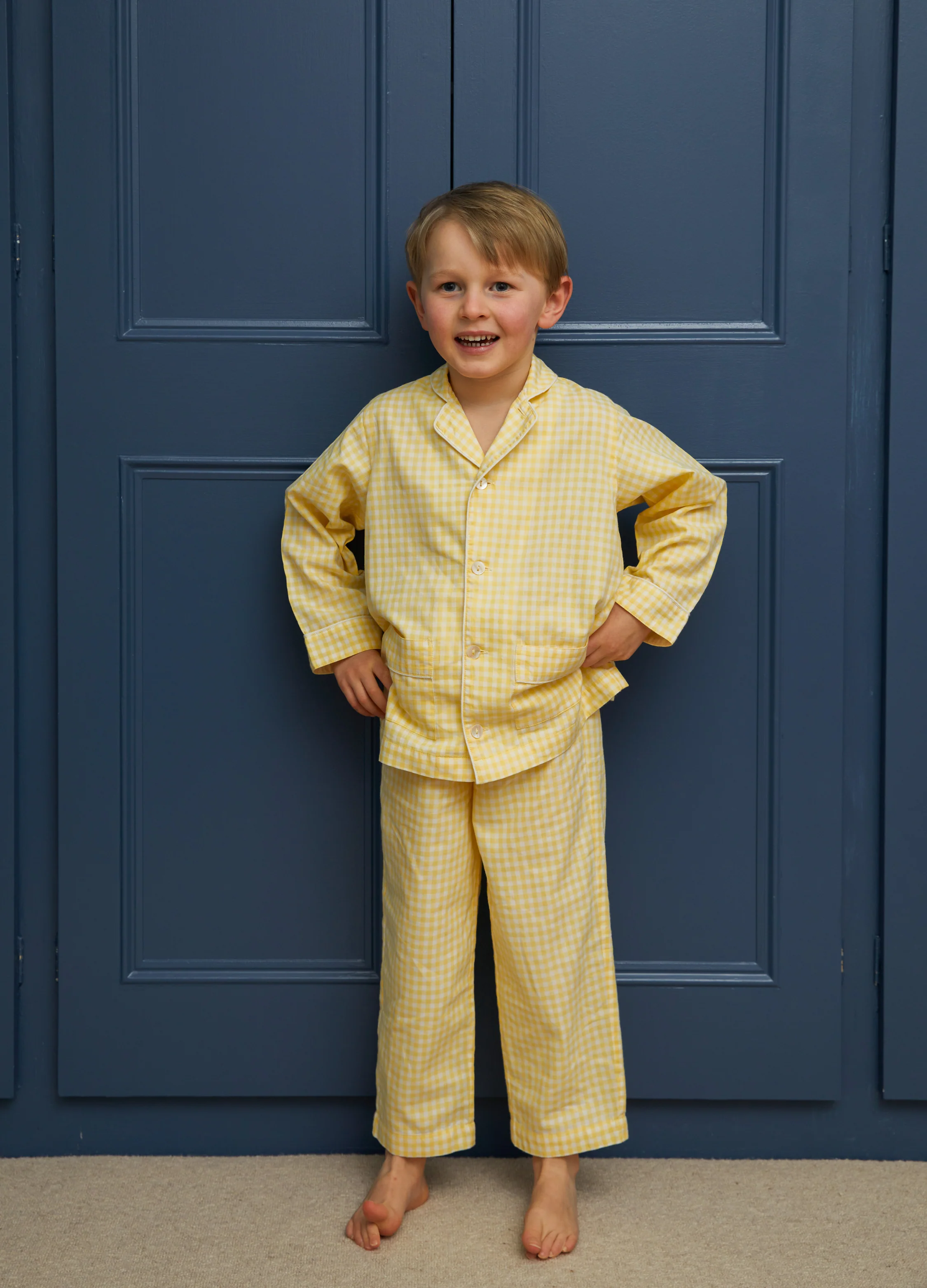 Nico - Buttercup Yellow Gingham - Image 4