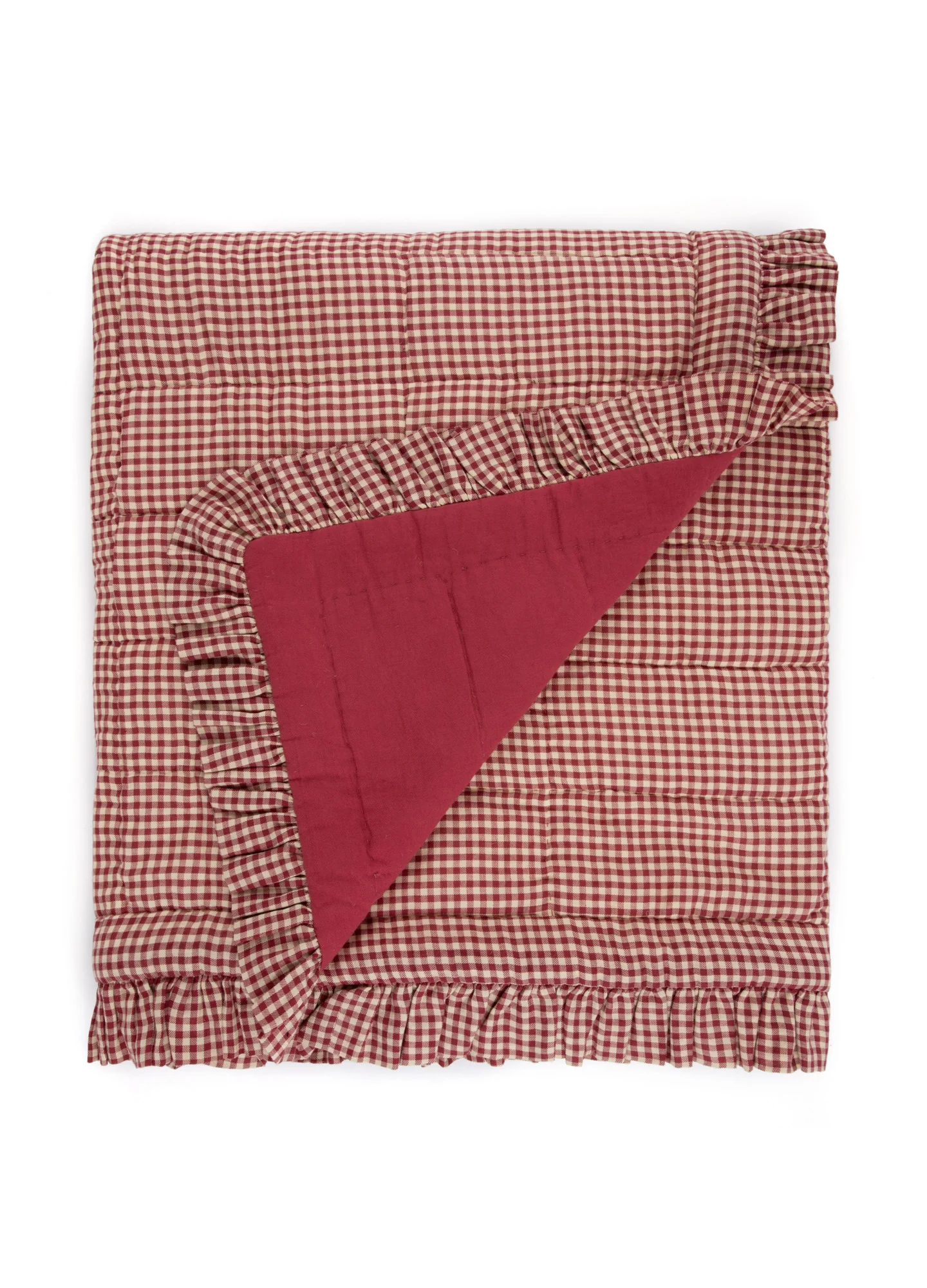 Quilt - Rust Gingham - Image 4