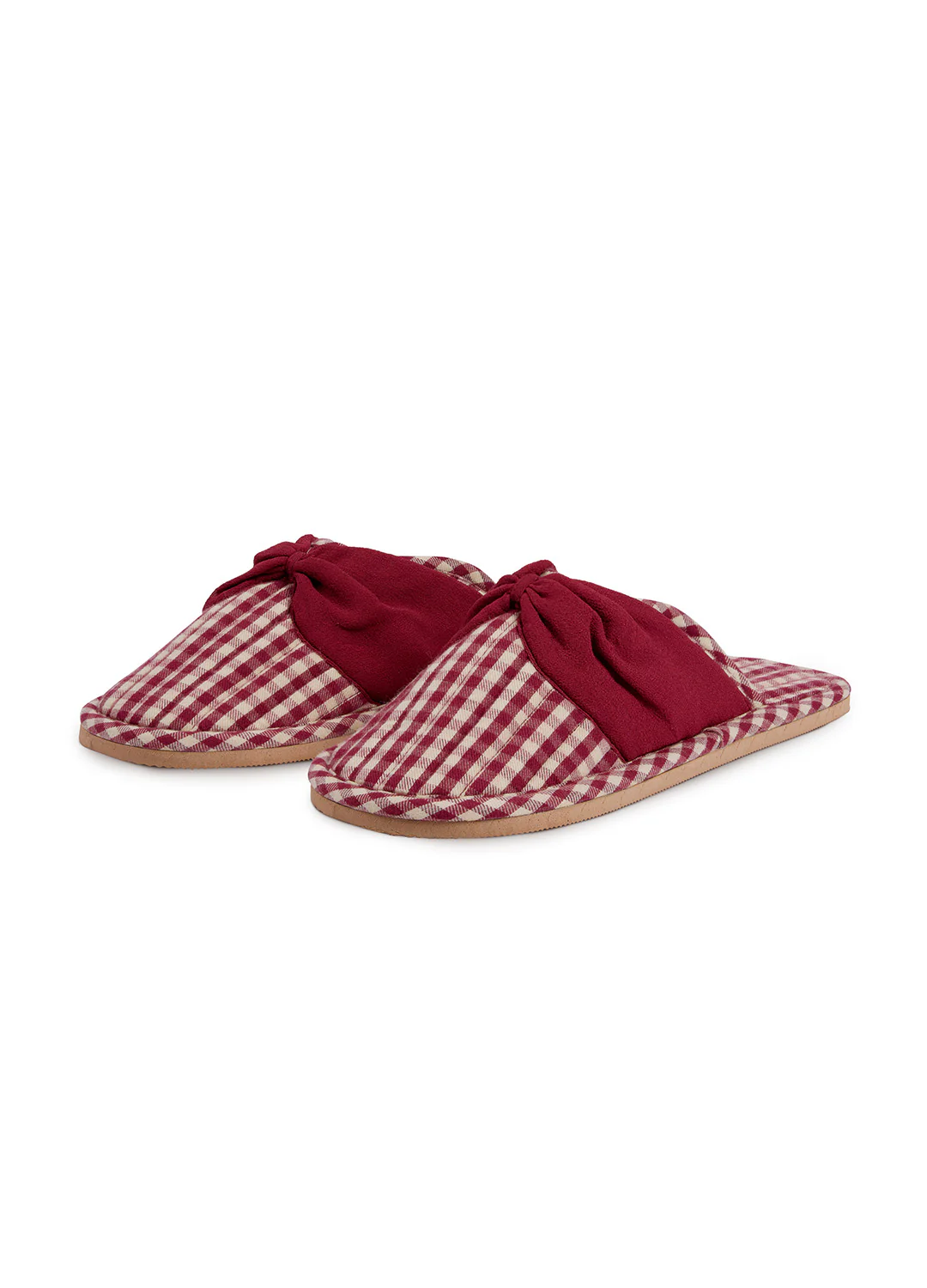 Slippers - Rust Gingham - Image 3